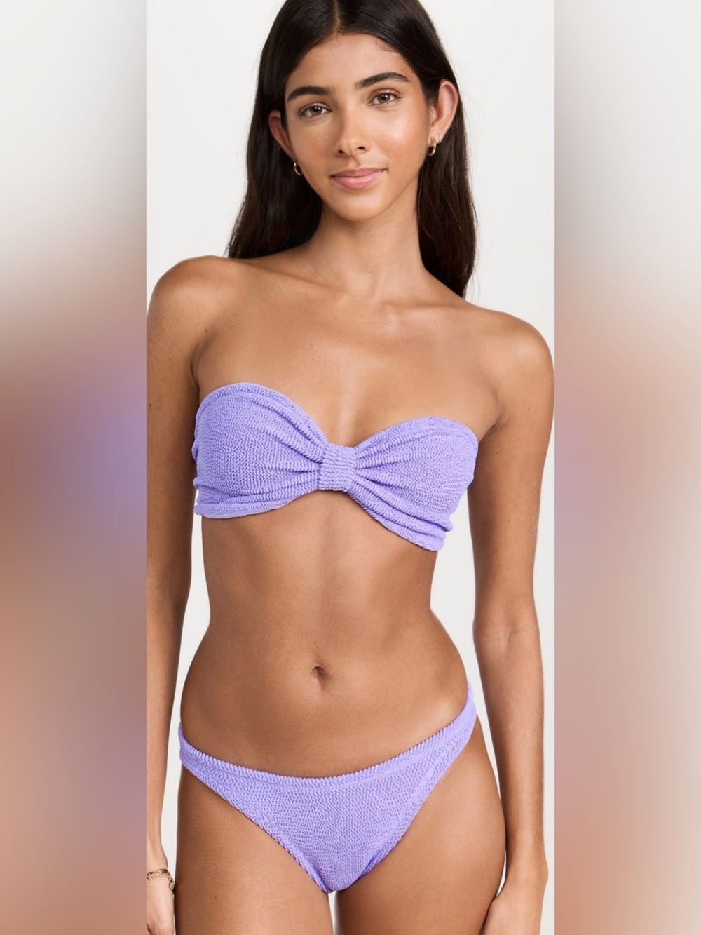 Hunza G Jean Bikini Set Lilac Purple One Size